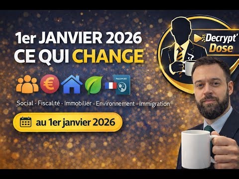 Ce qui change au 1er janvier 2026