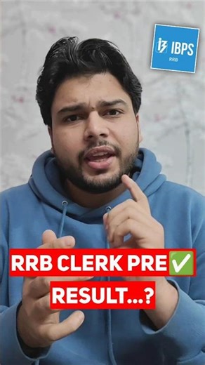 RRB Clerk Pre Result...❓✅ #ibps #rrb #rrbclerk