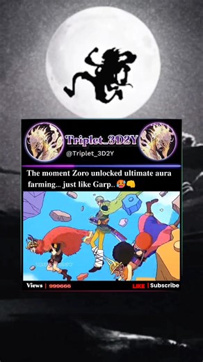 The moment Zoro unlocked ultimate aura farming… just like Garp.. 🥵👊 || One Piece Edit [#onepiece ]