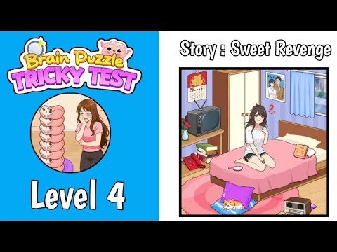 Brain Puzzle Tricky Test Story : Sewit Revenge Level 4 Solution Walkthrough