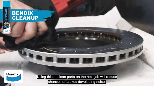 A dynamic parts cleaner designed to rapidly remove brake fluids, oils, dust, dirt, grease and other contaminants from brake linings, disc pads, drums, clutch plates, rotors, cylinders, and springs. Get Bendix CLEAN-UP from all good automotive retailers! | Bendix Workshop