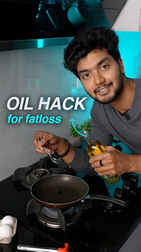 Liv Ezy on Instagram: "Same sabji. Same taste. But a completely different calorie count. • Oil spray → ~5–10 calories • 1 tsp oil → ~40–45 calories • Free pour → easily 300–400 calories Fat loss isn’t about cutting oil. It’s about measuring it. If you control the pour, you control the calories. For online coaching: WhatsApp us @+91 9663488580 or head over to the link in the bio #onlinecoaching #livezy #fitness #health #transformation #weightloss #recomp #bodytransformation"