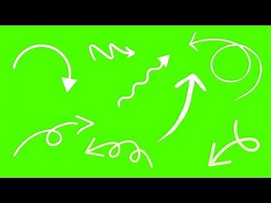 FREE Green Screen ARROW OVERLAY ...ALL WHITE