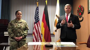 15K views · 78 reactions | Installation Management Command Directorate-Europe Director Tommy Mize and Command Sgt. Maj. Samara Pitre discuss the gradual and safe lifting of some of the restrictions that are in place across Europe and have been successful in mitigating the spread of COVID-19. U.S. Army Materiel Command U.S. Army Europe | Installation Management Command Directorate-Europe | Facebook