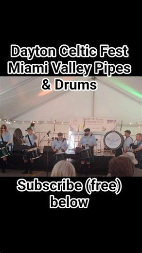 (Short) Stiring Bagpipe Scotland the Brave @ Dayton Celtic Fest. Miami Valley Pipes & Drum.#bagpipes