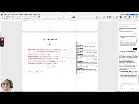Using Claude Word Plugin for Appellate Briefs