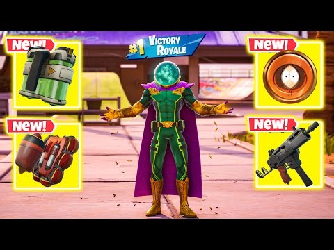 MYSTERIO vs ALL NEW MYTHIC WEAPONS & NEW MYTHIC'S CHALLENGE ( NEW! Fortnite Chapter 7 Season 1 )