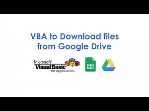 VBA to Download files from Google Drive
