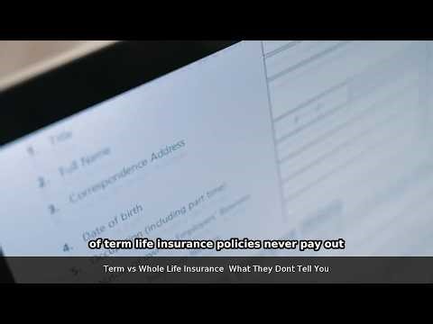Term vs Whole Life Insurance: What They Don't Tell You