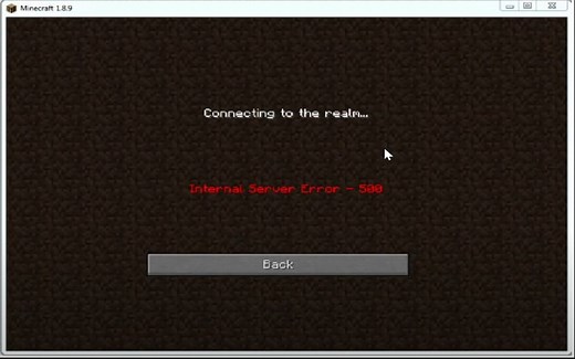 Minecraft L-500 error code guide