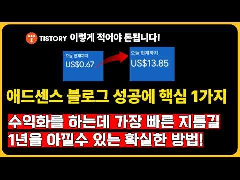 이런 사람이 90%이상... 애드센스 블로그 수익화에 시간낭비 하지 마세요!