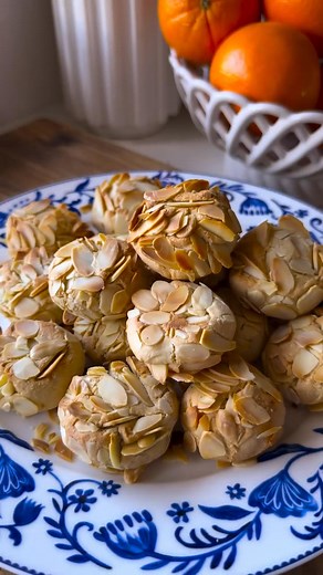 Amygdalotá 📍Greece 🇬🇷 Taste Greece: www.tasteatlas.com/greece These delicate Greek cookies are prepared with ground almonds, egg whites, sugar, and various flavorings such as orange blossom water, liqueurs, or vanilla. Usually decorated with almonds or almond slivers, they come in different forms and are occasionally coupled with pastry creams. Amygdalotá cookies are traditionally baked and enjoyed on special occasions and are often given as presents on christenings and weddings. Video: @mary