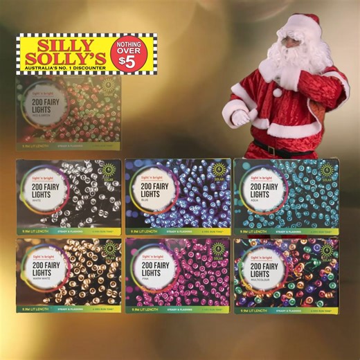 It's that time of year again.🎄 Our $5 fairy lights are now in stock at Silly Solly's Townsville. Don't miss out on this festive deal.🎅 Get in quick before stock sells out! | Silly Solly's Townsville