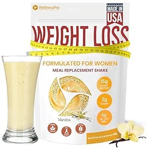 HARMONIFY Meal Replacement Shake for Women with Vanilla Flavor, Keto Frıendly, Kosher Certfied Protein Powder, Pre & Probiotics for Easy Digestion, No Sucralose Included, 16,9 Oz