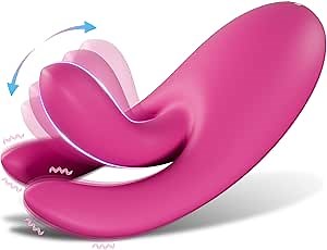 G-Spot Clitoral Finger Vibrator for Women - Adult Sex Toys Silicone Dildo Massager with 10 Vibrations & 10 Fingering Wiggling Modes, Vibrating Clitoris Nipple Vaginal Anal Stimulator for Solo & Couple