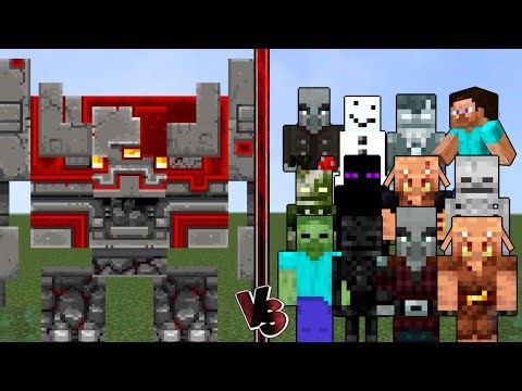 REDSTONE MONSTROSITY vs ALL MOBS