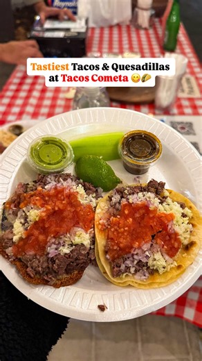 Meenakshi - Travel & Food Creator on Instagram: "Bold flavors. Authentic taste. 😋 Here’s what all you’ll get at @tacoscometa 👇 🌮 Soft shell tacos - $4 🌮 Vampiro - $5 🌮 Quesadillas - $7 🍖 They only have one type of meat Carne Asada 🥦 But also has VEGAN alternatives for all three dishes 📍 Fridays & Saturdays at 1801 Broadway (Next to Cal Anderson Park) 🤩 Great news - they are soon opening their first brick and mortar restaurant in Capitol Hill. Don’t forget to follow their page for update