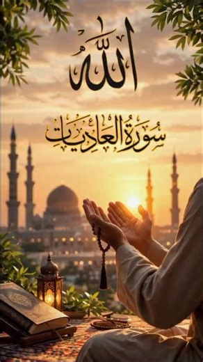 ⚡ سورۃ العادیات | طاقتور تلاوت 💖 | دل کو جھنجھوڑ دینے والی سورت #egzonibrahimi #nkkamii #shorts ....