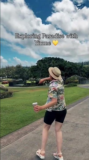 Exploring Paradise with Yiume: Hawaiian Shirt Try-On💗 #womensshirts #summerfashion #printedtshirt