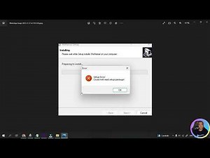 Tidak bisa install file exe , Setup Error Could not read setup package Windows 11