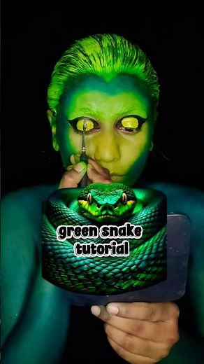 🐍 Snake makeup tutorial #shortsviral #makeup