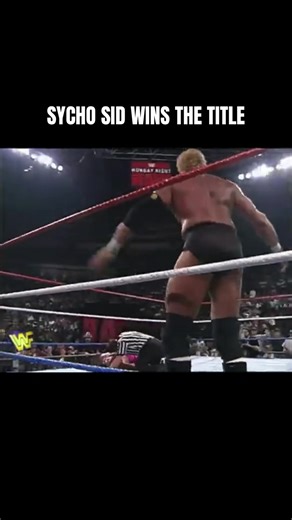 Sycho Sid wins the wwf title to set up the WrestleMania 13 main event against the undertaker #wwe #sid #undertaker #fyp #viral