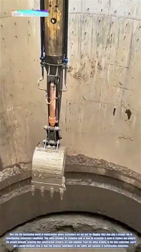 Exploring Depths: Excavator's Subsurface Investigation