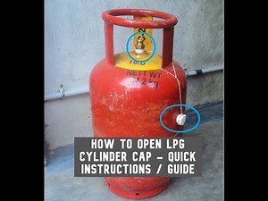 How to open LPG cylinder Cap - Quick Instructions / Guide #shorts