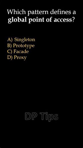 Which pattern defines a global point of access? | #shorts