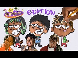 DRAW RAPPERS AS CARTOONS! BLUEFACE, JUICE WRLD, RICH THE KID (S1 - Ep5)