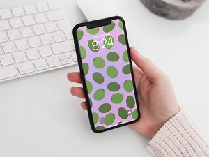 Green Olive Pattern iPhone Wallpaper (digital Download) - Etsy Canada