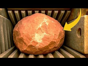 PLAYING with GIANT Rocks! ASMR Rock Quarry CRUSHING Operations - Primary Jaw Crusher in Action.