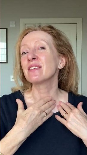 Erase Tech Neck! 30s Massage to Smooth Neck Lines & Turkey Wattle #skincareroutine #skincare