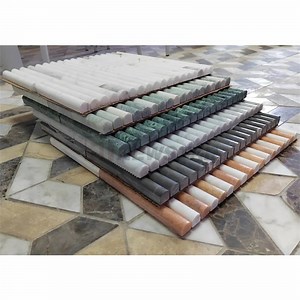 [Hot Item] Curve Fluted Marble Tiles Stone Background Wall Mosaic Fluted Tile Fluted Wall Tiles