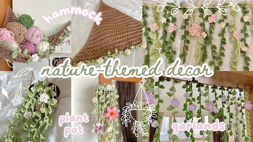 Beginner-Friendly Crochet Room Décor – Nature-Inspired DIY Projects