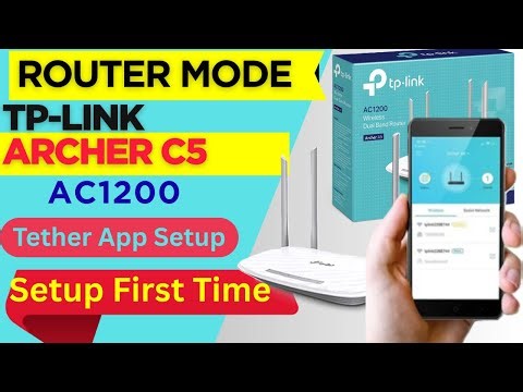 TP-link Archer C5 AC1200 Dualband WIFI router setup using Tether App| Acher C5 setup from TPlink App