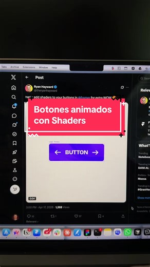 botnes animados con shaders en #framer