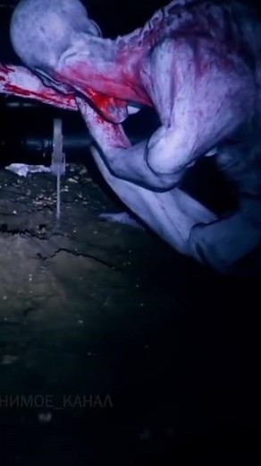 SCP 096 eating flesh in a tunnel caught on camera | DARKIVAVERSE