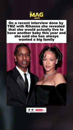 Rihanna Reveals She Wants Another Baby This Year 👶 #Rihanna #shorts