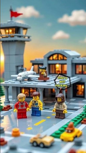 LEGO Airport Mission ✈️ | The Flight We Almost Missed! #shorts