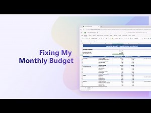 How to Make a Monthly Household Budget Template in Excel | Microsoft 365