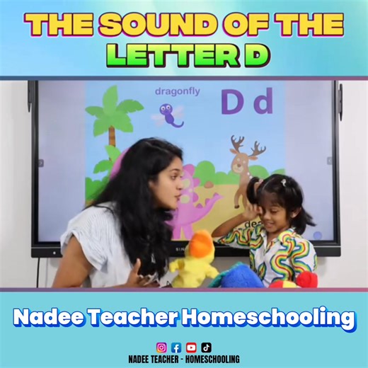 Let's learn the sound of the letter D - Magic Phonics #MagicPhonics #NadeeTeacher #EnglishForKindergarten #EnglishTeacher #EnglishPractice #EnglishForKids #EnglishVocabulary #EnglishLearning #English #PhonicsForKids #PhonicsFun #Phonics #NadeeTeacherHomeschooling | Nadee Teacher - Homeschooling