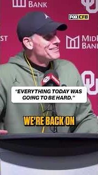 Brent Venables on Jacobe Johnson's HUGE INT 🗣️ #oklahoma #collegefootball #cfb