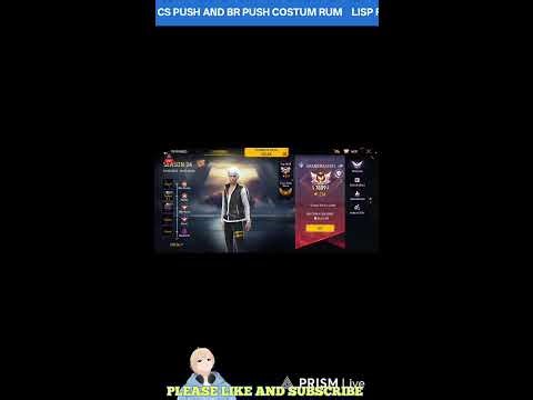 LISP FF LIVE STREEM AND CS PUSH AND BR PUSH COSTUM RUM HAI 🥰⚡
