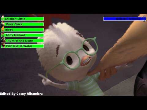 Chicken Little (2005) Final Battle with healthbars 1/2