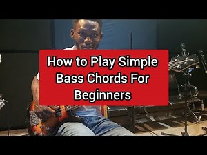 How to Play Simple Beginners Bass CHORDS