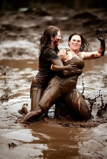 Women Face Off in Extreme Mud Challenge 🔥