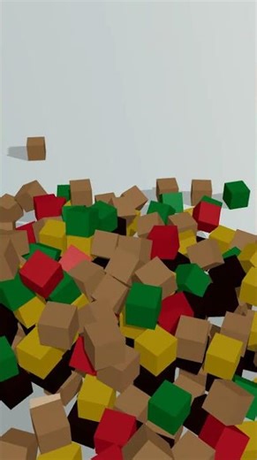 Voxel Block Collapse Animation – Creeper Face (Explosion x2)