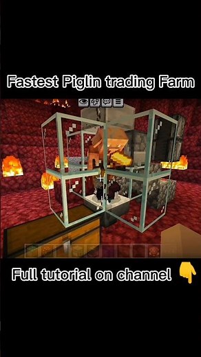 FASTEST Piglin Trading Farm in #minecraft Bedrock (26.1+)