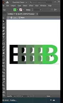 🔥 Illustrator Blend Tool Magic | 30 Sec Me Smooth Design Effect 😲🎨 #creativeshorts #youtubeshorts